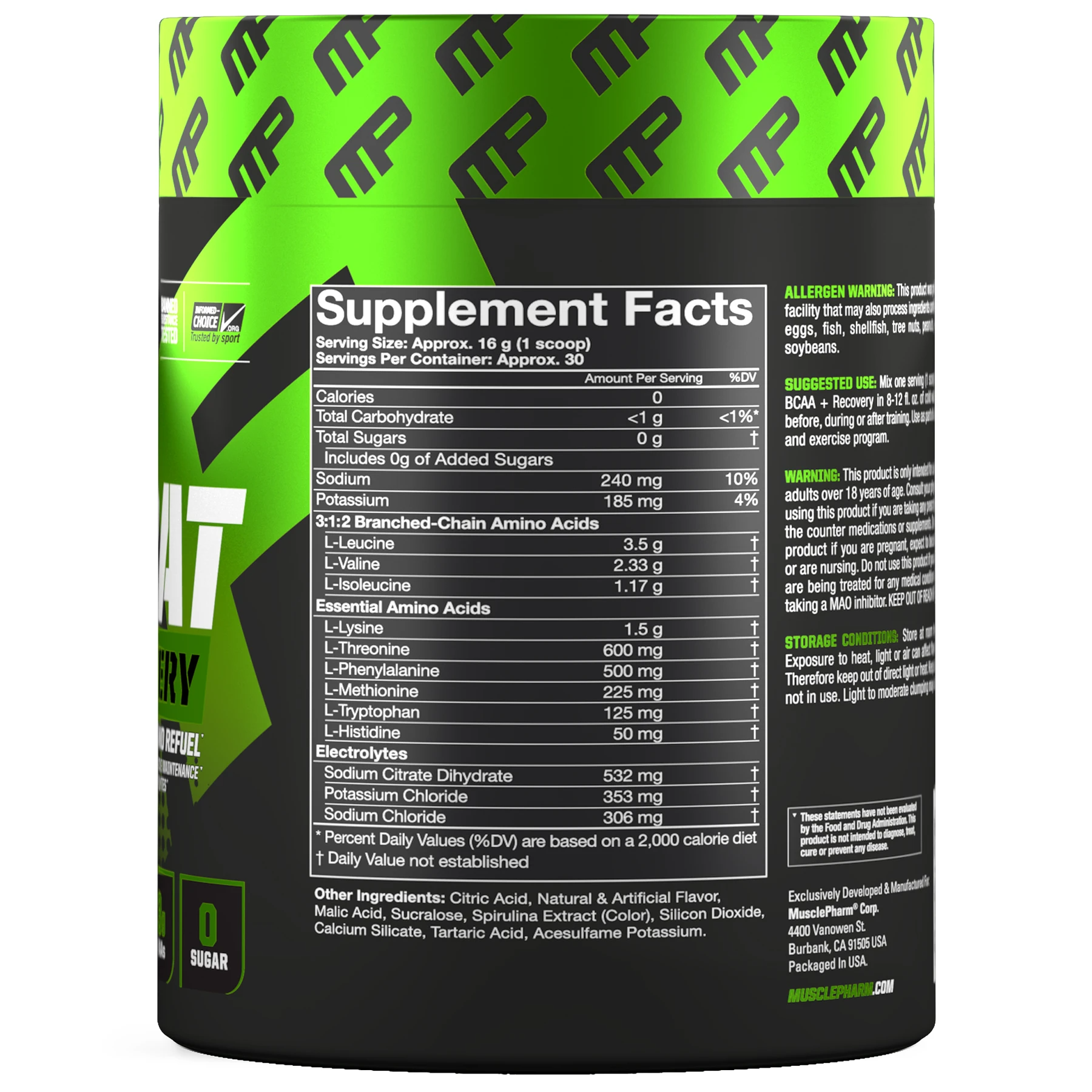 Combat BCAA + Recovery Informed Choice